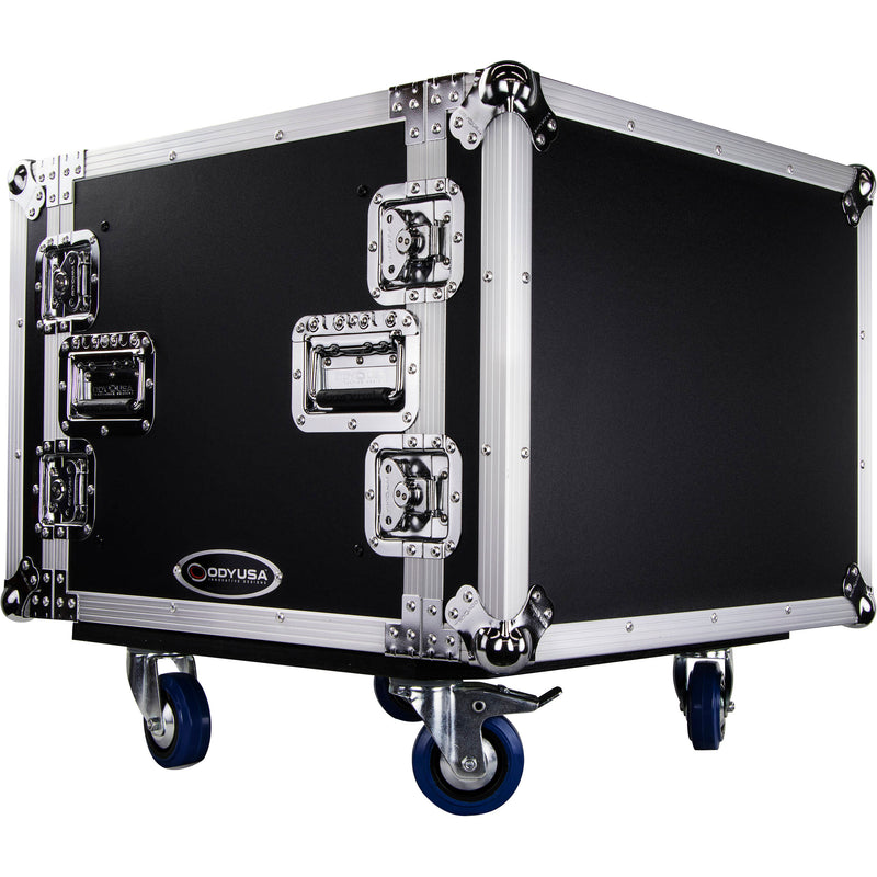 Odyssey Flight Zone Shockmount Case with Wheels (8 RU)