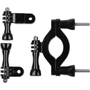 TELESIN 3-Prong GoPro-Style Handlebar/Pipe Clamp Mount (1.4-2.5")