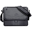 MacCase Premium Leather Messenger Bag (Black)