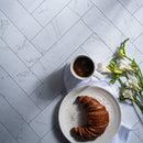 V-FLAT WORLD 24 x 24" Duo-Board Double-Sided Background (Zigzag Marble White/Zigzag Marble Black)
