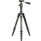 Vanguard VEO 3T 235CBP Carbon Fiber 4-in-1 Travel Tripod with VEO 2 BP-50T Ball/Pan Head and Bluetooth Remote