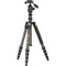 Vanguard VEO 3T 265HCBP Carbon Fiber 4-in-1 Travel Tripod with VEO 2 BP-120T Ball/Pan Head and Bluetooth Remote