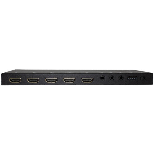 Alfatron 4x1 4K HDMI Switcher with Audio De-Embedder, EDID, RS-232 & IR Control