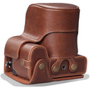 MegaGear Ever Ready Genuine Leather Camera Case for FUJIFILM X-S10 with 18-55mm Lens (Brown)