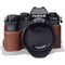 MegaGear Ever Ready Genuine Leather Camera Case for FUJIFILM X-S10 with 18-55mm Lens (Brown)