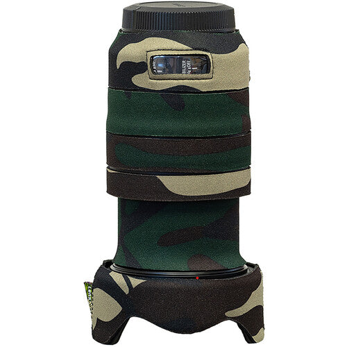LensCoat Lens Cover for Canon RF 24-105 f/4L IS Lens (Forest Green Camo)