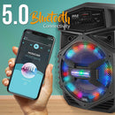 Pyle Pro PPHP1264A 12" 2-Way 1000W Portable Bluetooth PA Speaker with Light Show