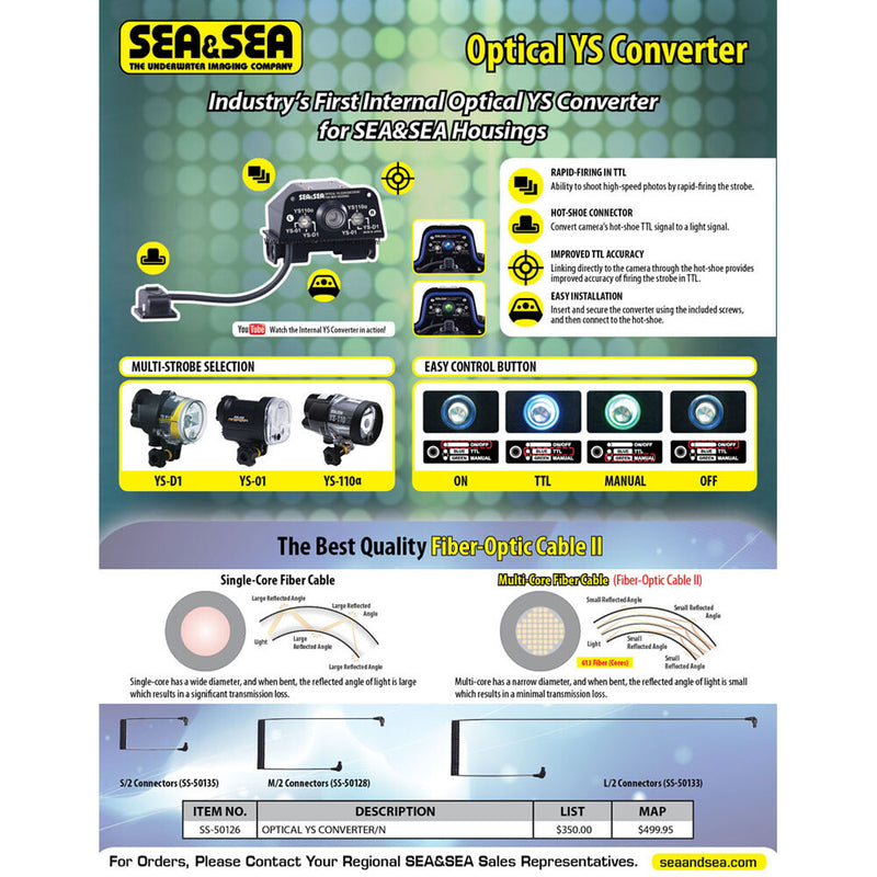 Sea & Sea Optical YS Converter/CR for MDX Housing