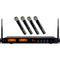 Nady DW44 Four-Channel UHF Wireless Microphone System with Four Digital HT Handheld Mics (Black, B1: 905.8 to 925.9 MHz)