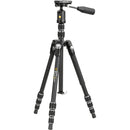 Vanguard VEO 3T 204ABP Aluminum 4-in-1 Travel Tripod with VEO 2 BP-45T Ball/Pan Head and Bluetooth Remote