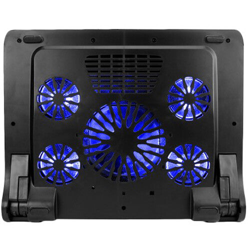 Enhance GX-C1 Laptop Cooling Stand with 2 USB Ports and 5 Blue LED Fans