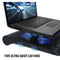 Enhance GX-C1 Laptop Cooling Stand with 2 USB Ports and 5 Blue LED Fans