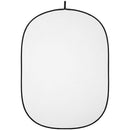 Westcott Collapsible 2-in-1 Black and White Backdrop (5 x 6.5')