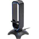 Enhance RGB Gaming Headset Stand with Mouse Bungee and USB Hub