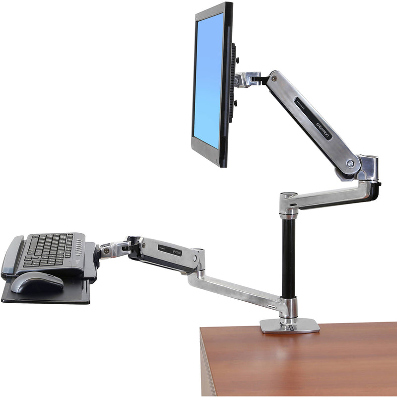 Ergotron Sit-Stand Desk Arm for Displays up to 42" (Polished Aluminum)