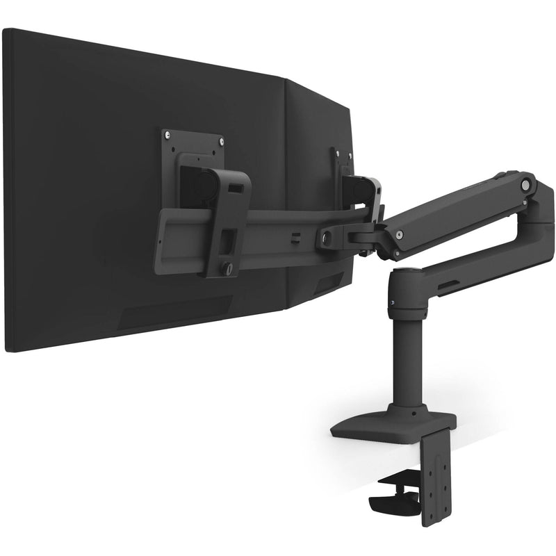 Ergotron LX Desk Dual Direct Arm for Two Displays up to 25" (Matte Black)