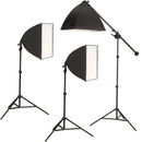 Smith-Victor TST24 24" Shooting Table Kit with Floor Stand and Three LED Light Softboxes