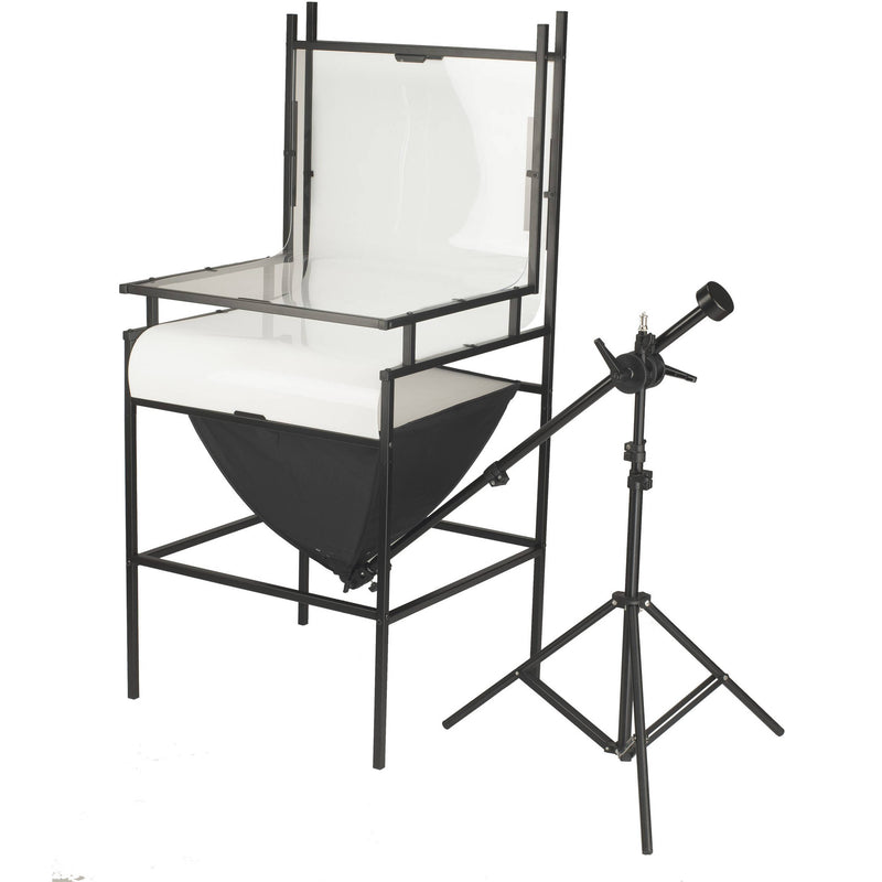 Smith-Victor TST24 24" Shooting Table Kit with Floor Stand and Three LED Light Softboxes