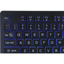 Adesso Large Print Antimicrobial Lighted Keyboard