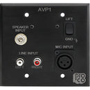 Pro Co Sound AVP-1 - Wall Plate Audio/Video Interface - Black