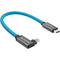 Kondor Blue Right-Angle USB 3.1 Gen 2 Type-C Cable (12")