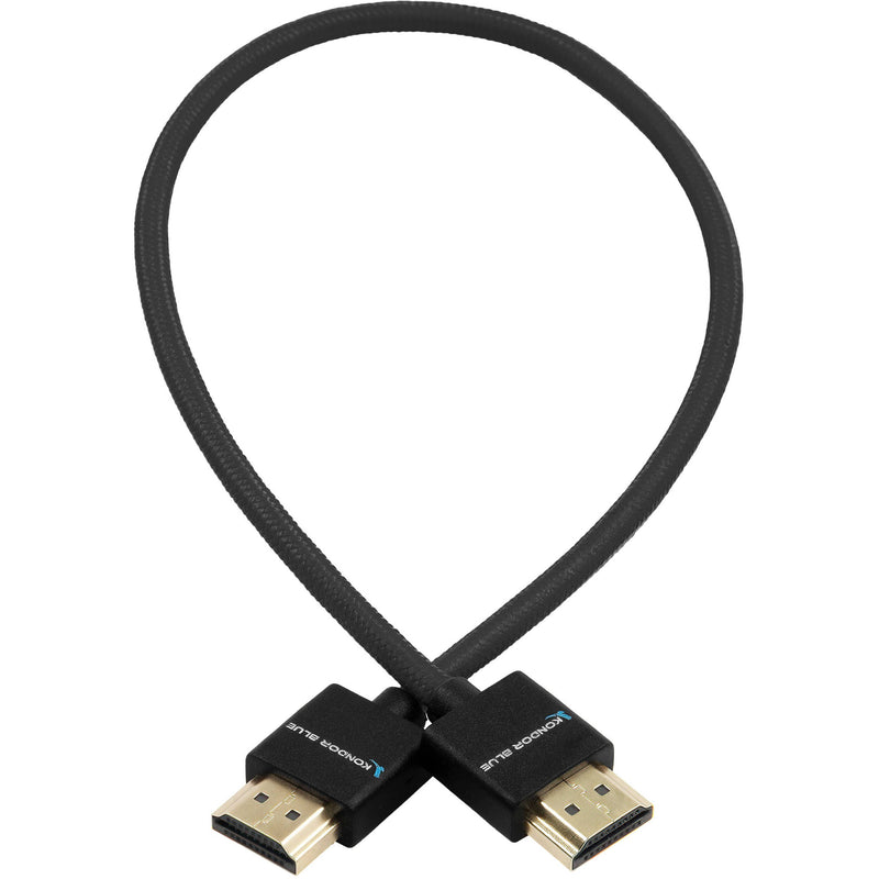 Kondor Blue Braided High-Speed HDMI Cable (Black, 16")