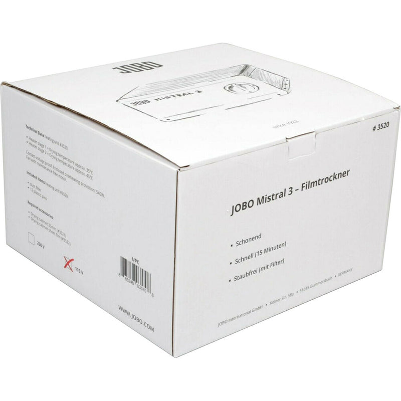 Jobo Mistral 3 Drying Cabinet Kit for 4x5 or 8x10 Sheet Film