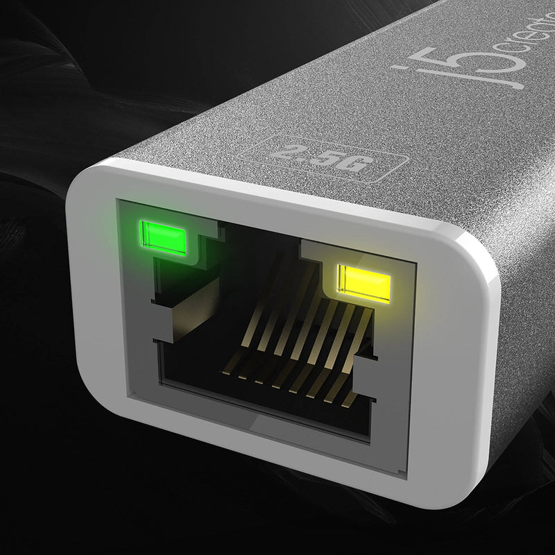 j5create USB Type-C to 2.5Gb Ethernet Adapter (Silver)