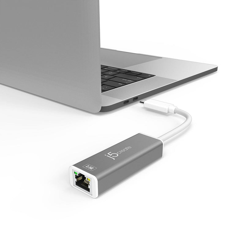 j5create USB Type-C to 2.5Gb Ethernet Adapter (Silver)
