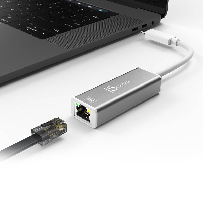 j5create USB Type-C to 2.5Gb Ethernet Adapter (Silver)