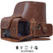 MegaGear Ever Ready Genuine Leather Camera Case for Sony a7C (Brown)