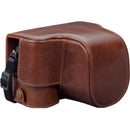 MegaGear Ever Ready Genuine Leather Camera Case for Sony a7C (Brown)