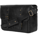 MegaGear Torres Pro Leather Vintage Messenger Bag (Black)