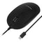 Macally USB Type-C Wired Optical Mouse with Quiet Click for Mac and Windows (Black)