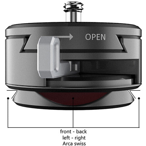 Niceyrig S-Lock Quick Release Mounting Device with Arca-Type Bottom Plate