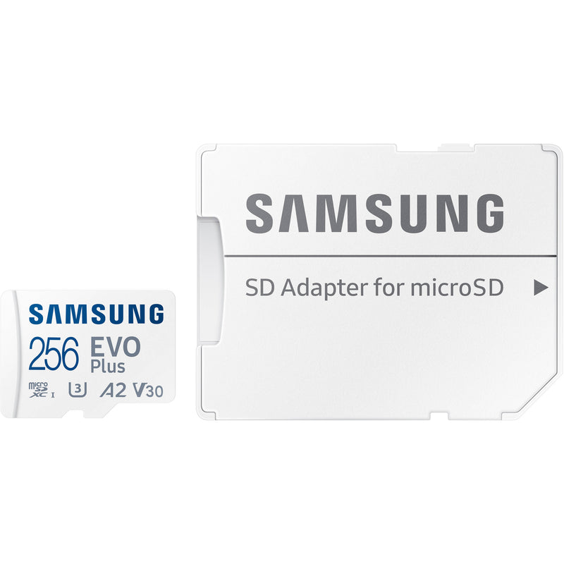 Samsung 256GB EVO Plus UHS-I microSDXC Memory Card with SD Adapter