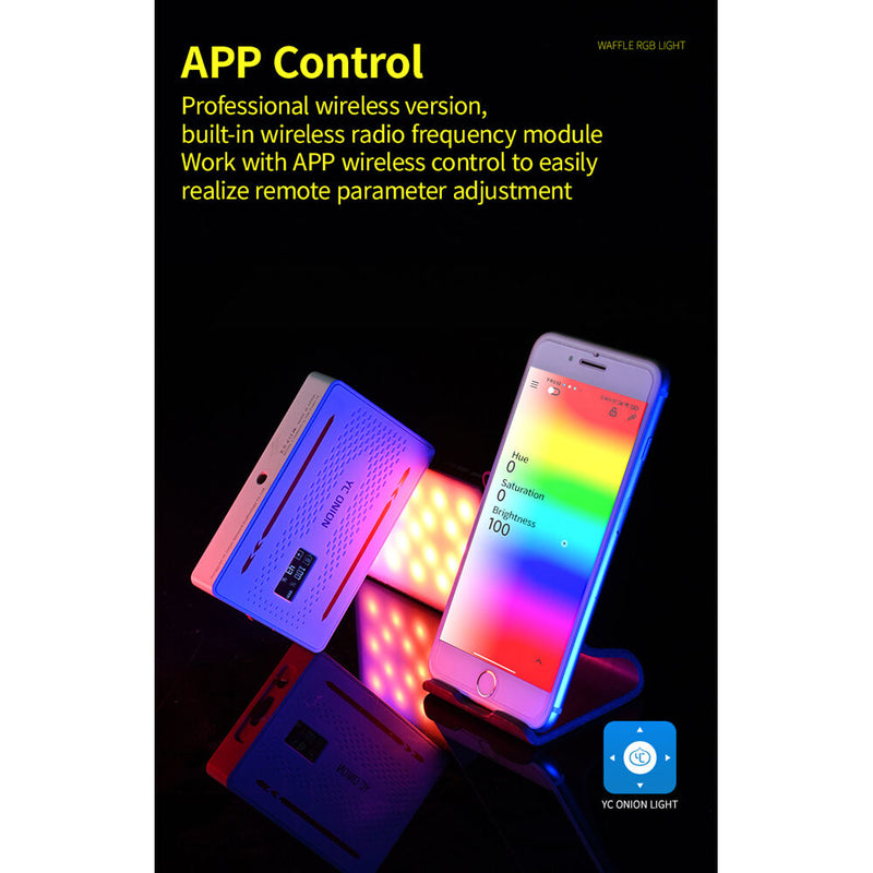 YC Onion WAFFLE Pro RGB LED Light (White)