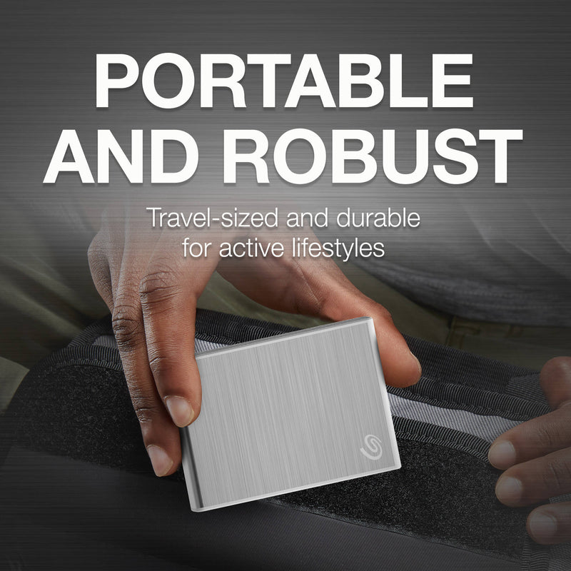 Seagate 2TB One Touch USB 3.2 Gen 2 External SSD (Silver Woven Fabric)
