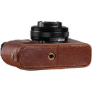 MegaGear Ever Ready Genuine Leather Camera Half Case for FUJIFILM X-E4 (Brown)