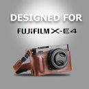 MegaGear Ever Ready Genuine Leather Camera Half Case for FUJIFILM X-E4 (Brown)