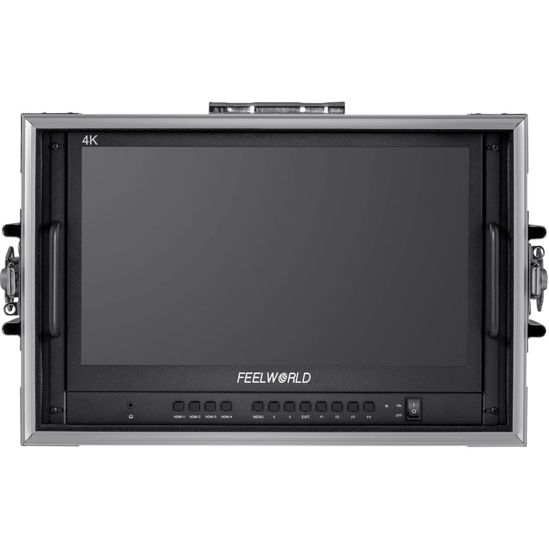 FeelWorld 15.6" Quad 4K HDMI Multiview Portable Monitor in Case
