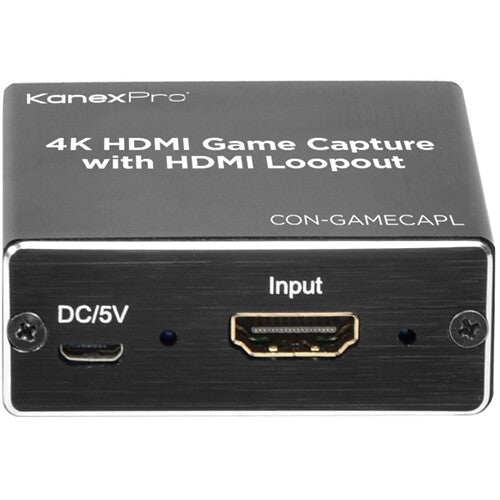 KanexPro 4K HDMI to USB 2.0 Capture Box with HDMI Loop Output