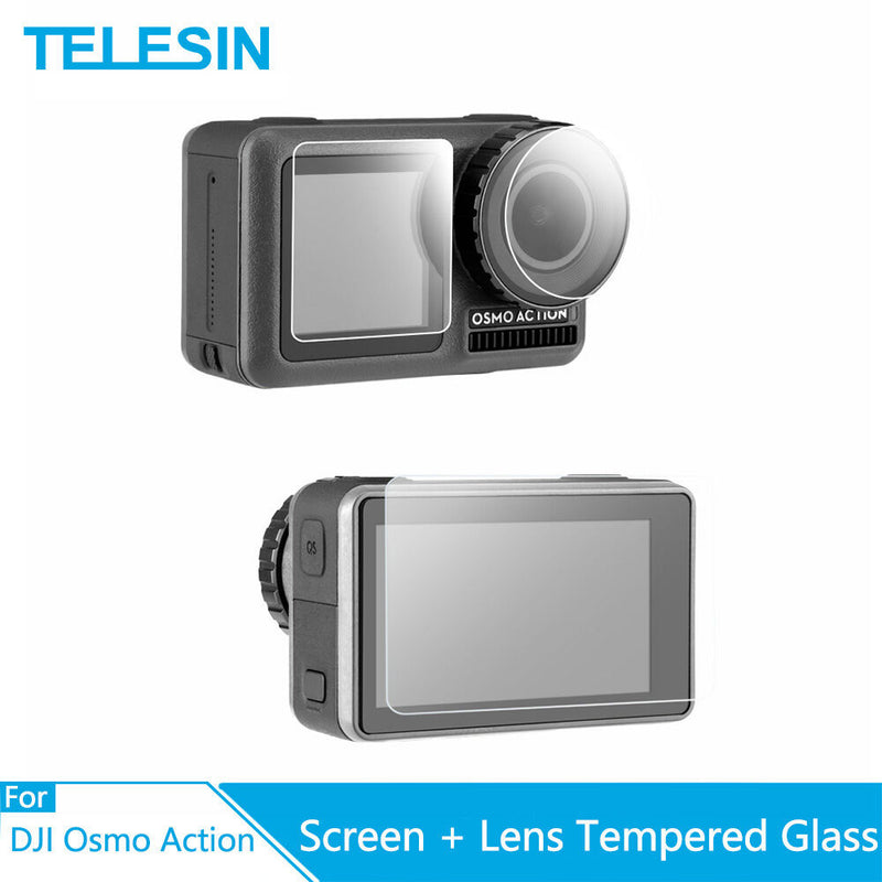 TELESIN Tempered Glass Lens & Screen Protectors for DJI Osmo Action