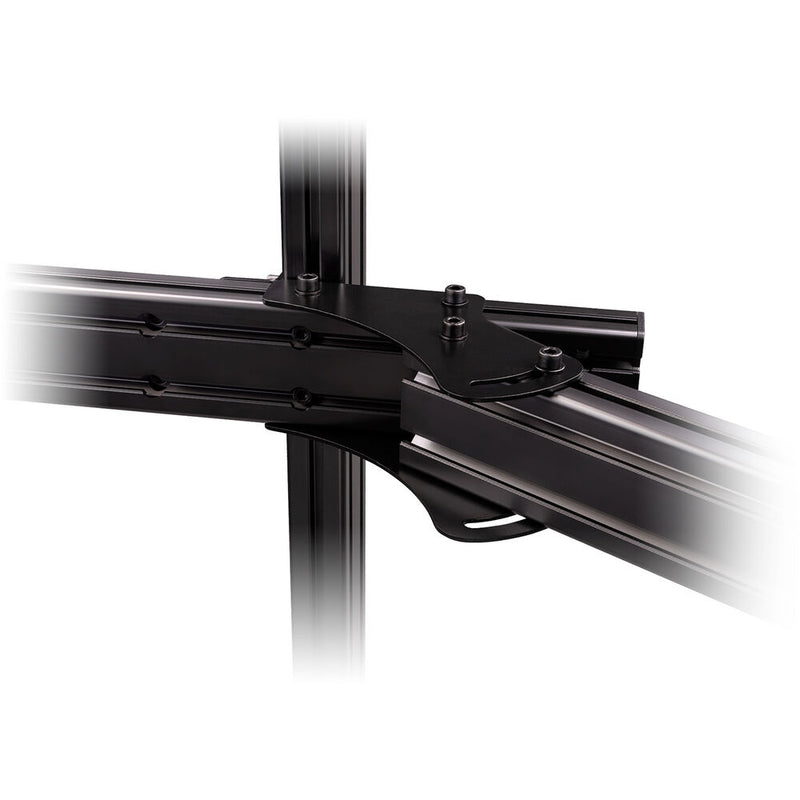 Next Level Racing Elite Freestanding Triple Monitor Add-On for Single Monitor Stand (Carbon Gray)