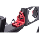 Next Level Racing Elite DD Side and Front Mount Adapter (Carbon Gray & Red)