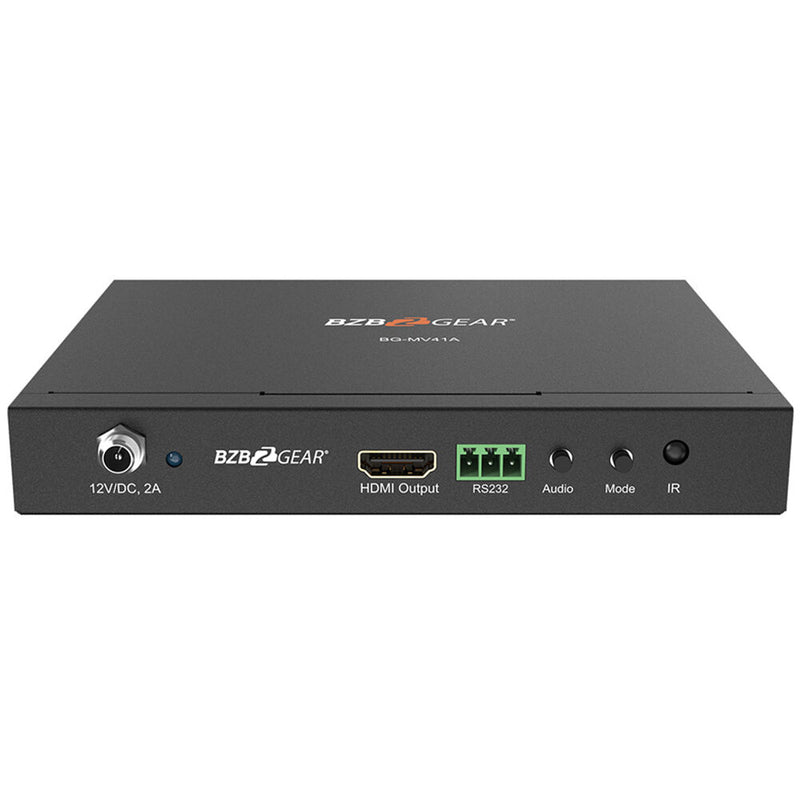 BZBGear 4x1 Quad Multiviewer with Seamless Switching