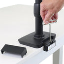 Ergotron LX Desk Dual Direct Arm Mount with Low-Profile Clamp (Matte Black)