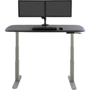 Ergotron LX Desk Dual Direct Arm Mount with Low-Profile Clamp (Matte Black)
