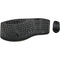 Adesso Trueform Wireless Ergo Keyboard and Optical Mouse (Black)