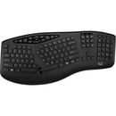 Adesso Trueform Wireless Ergo Keyboard and Optical Mouse (Black)